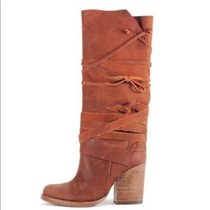 FREE PEOPLE Royal Rush Brown Boot - Size 6.5